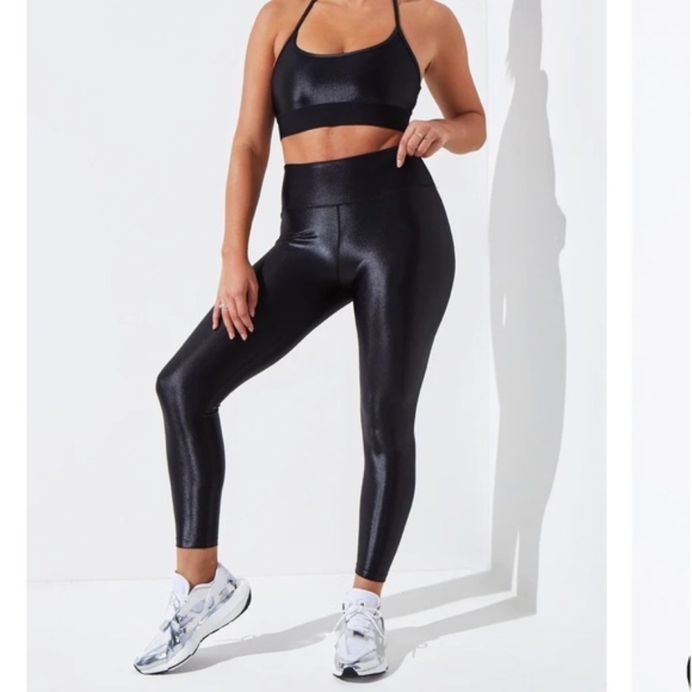 Noli Black Shiny Leggings